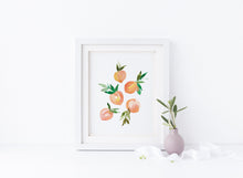Load image into Gallery viewer, Peach No. 3 Watercolor Fruit Art Print
