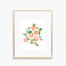 Load image into Gallery viewer, Peach No. 1 Watercolor Fruit Art Print

