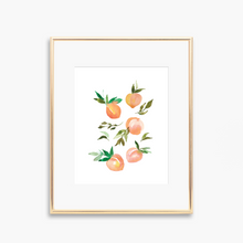 Load image into Gallery viewer, Peach No. 2 Watercolor Fruit Art Print
