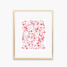Load image into Gallery viewer, Pink Floral Watercolor Art Print
