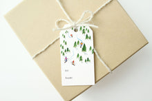 Load image into Gallery viewer, Winter Skiers Gift Tags
