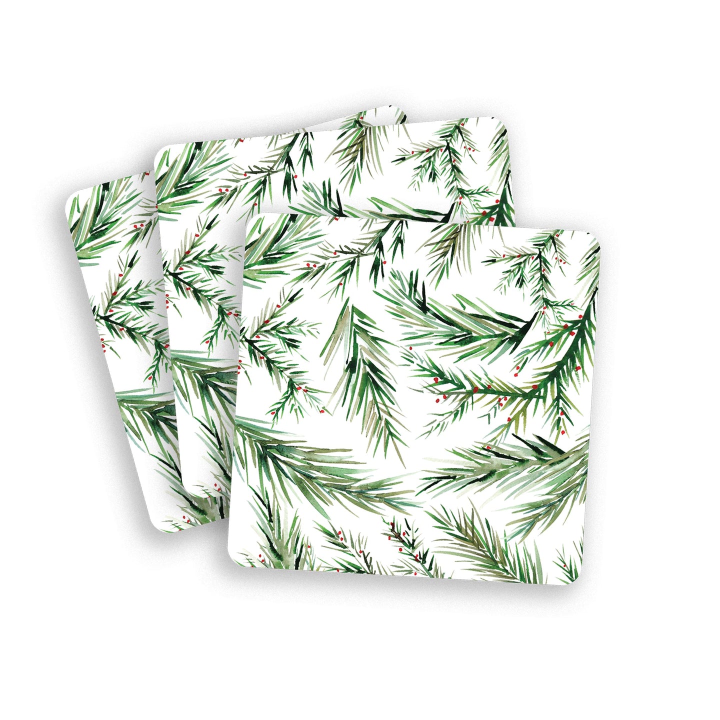 Holiday Branches Drink Coasters