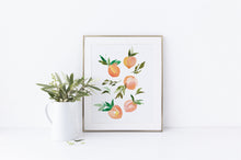 Load image into Gallery viewer, Peach No. 2 Watercolor Fruit Art Print
