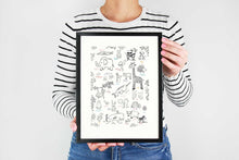 Load image into Gallery viewer, Animal Alphabet Art Print
