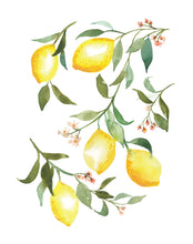 Load image into Gallery viewer, Lemon No. 2 Watercolor Fruit Art Print
