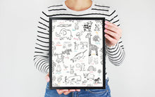 Load image into Gallery viewer, Animal Alphabet Art Print
