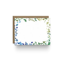 Load image into Gallery viewer, Blue Floral Flat Notecards (Boxed Set of 8)
