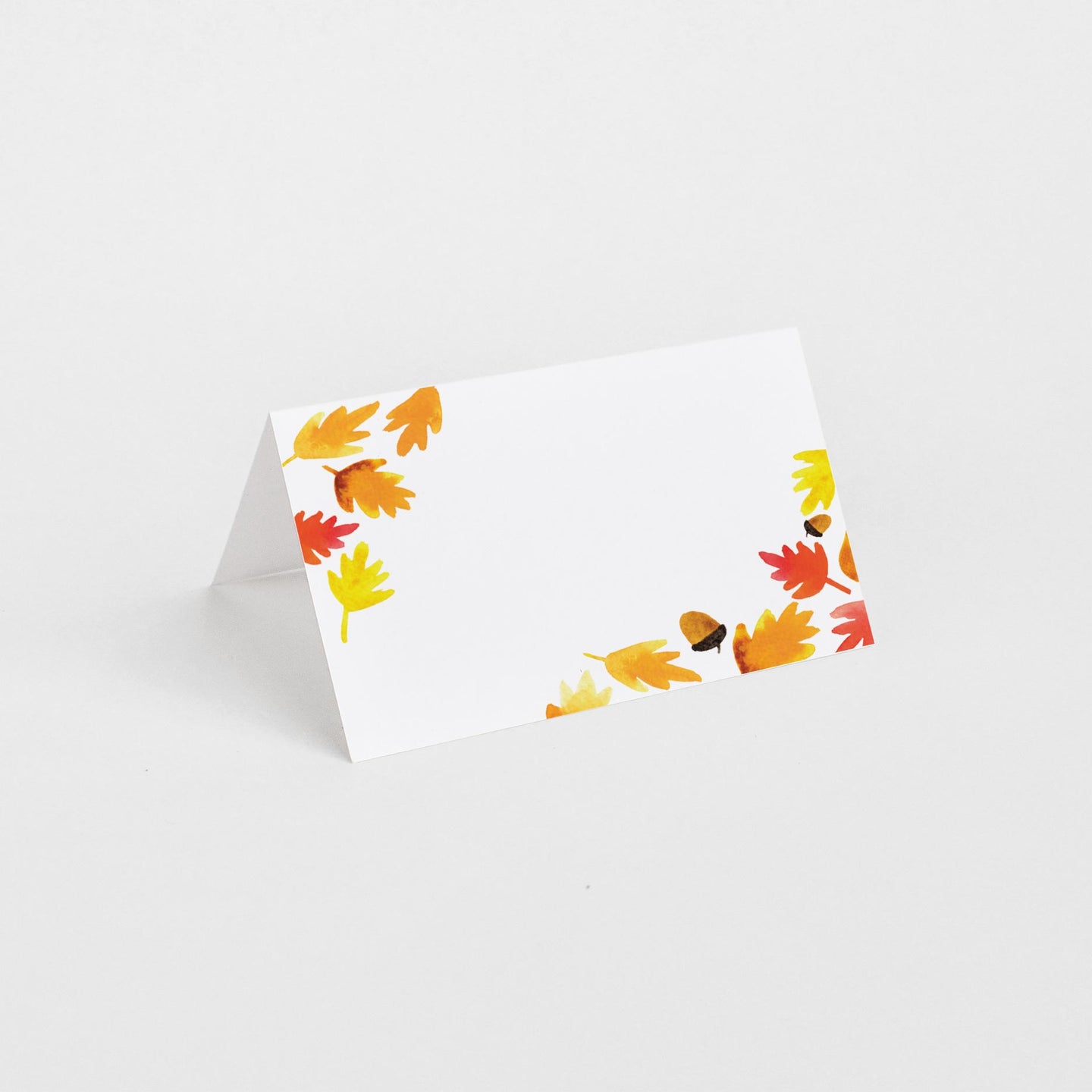 Fall Leaves Thanksgiving Place Cards (Set of 8)