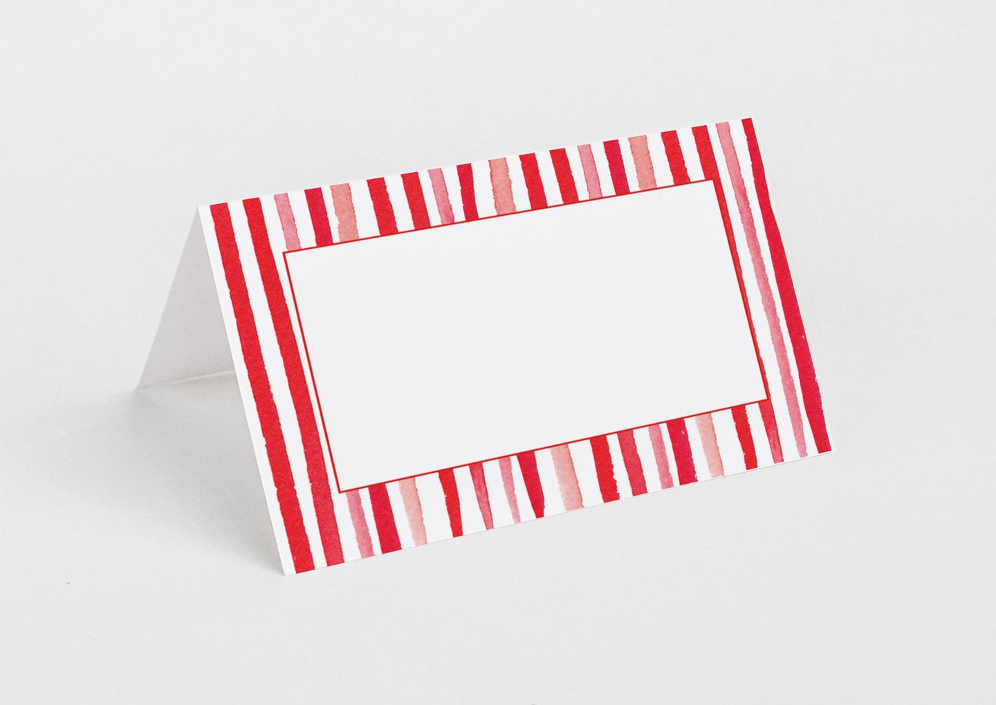 Red Stripes Place Cards